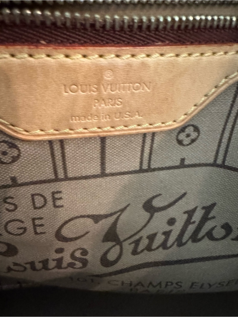 Authentic Louis Vuitton Monogram Canvas Neverfull MM - Picture 6 of 11